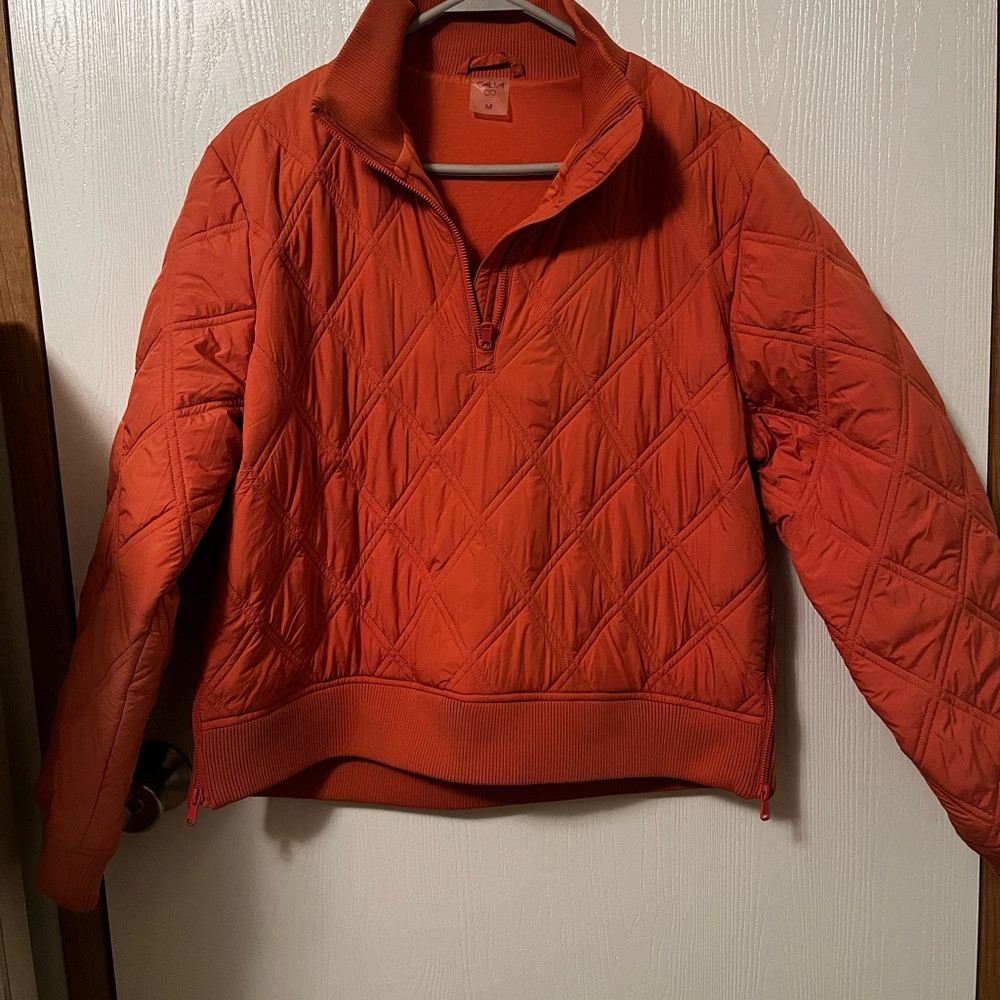CALIA by Carrie Underwood Orange Puffer Jacket Medium